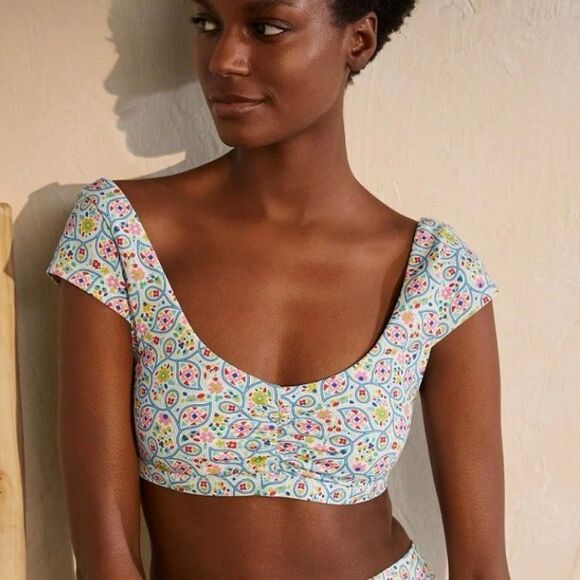 Boden Multicolor Patterned Bikini Top - Picture 2 of 14